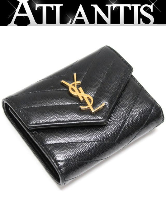 YVES SAINT LAURENT Cassandra Wallet Black