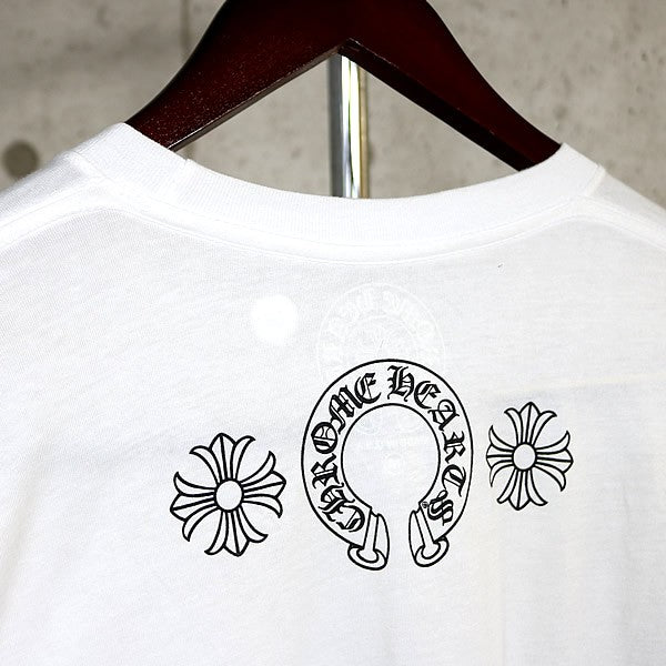 CHROME HEARTS Multi Logo Print Pocketed Sleeve White Size M