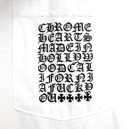 CHROME HEARTS Multi Logo Print Pocketed Sleeve White Size M