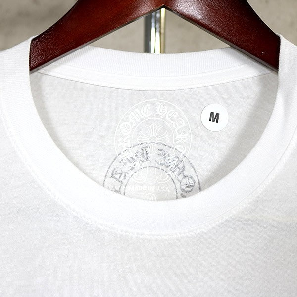 CHROME HEARTS Multi Logo Print Pocketed Sleeve White Size M