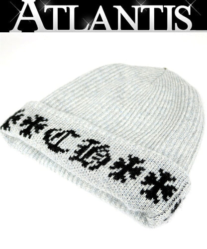 CHROME HEARTS BIG DADDY Cashmere Silver Beanie Gray