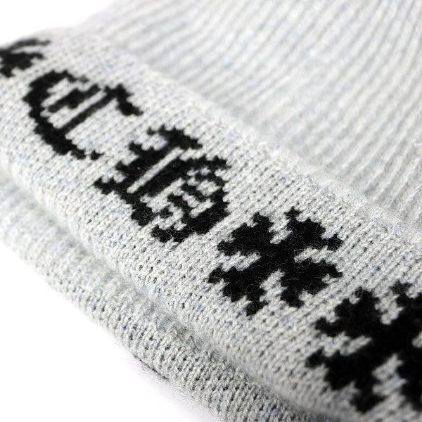 CHROME HEARTS BIG DADDY Cashmere Silver Beanie Gray