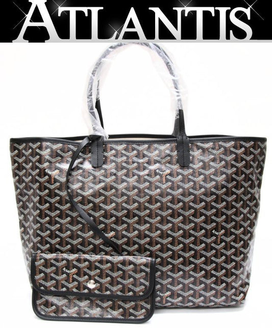 GOYARD Saint Louis PM PVC Pouch Black