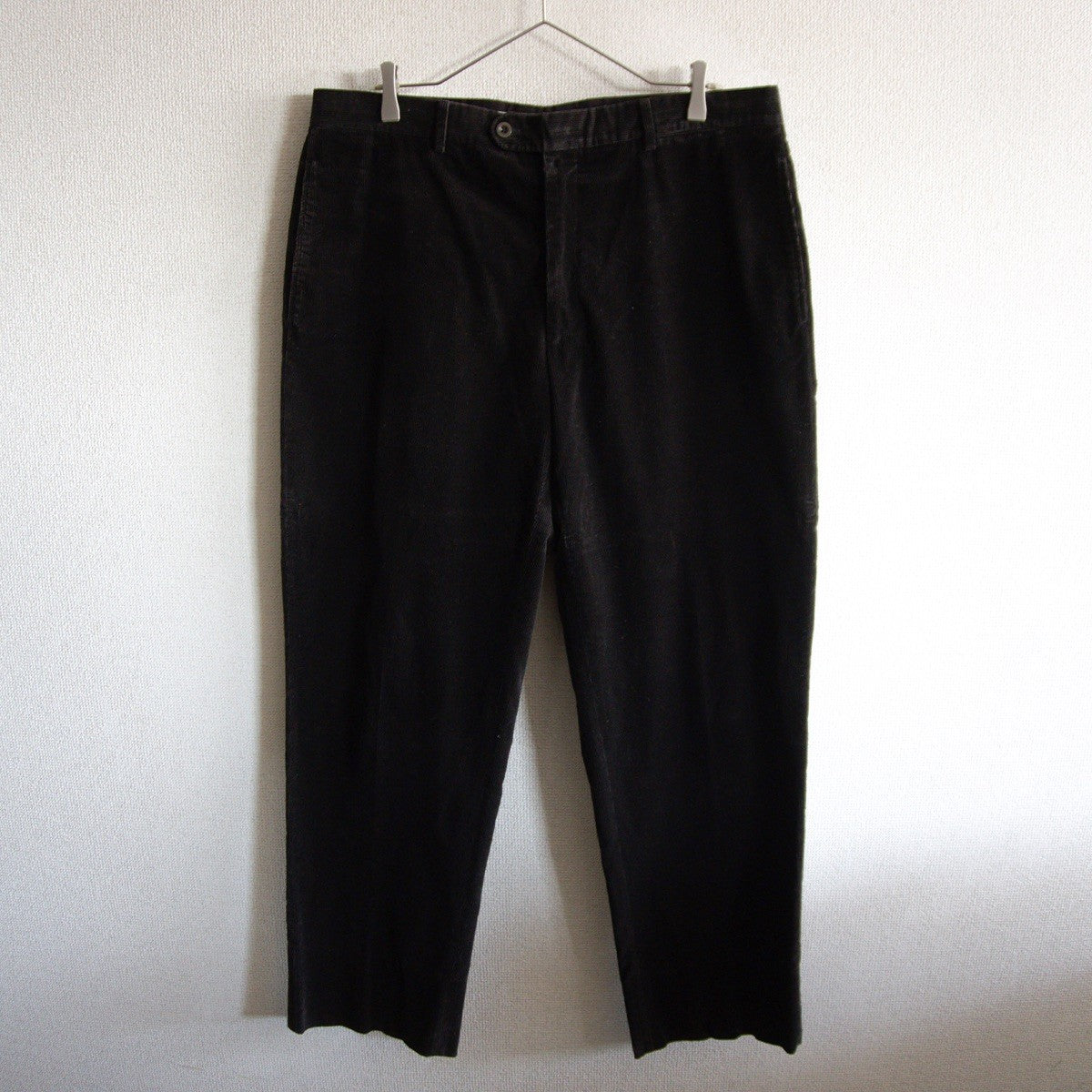 HERMES Brown Corduroy Slacks Pants Size 56