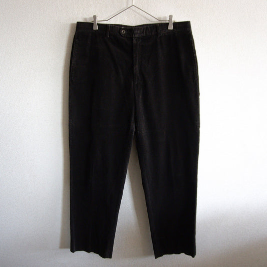 HERMES Brown Corduroy Slacks Pants Size 56