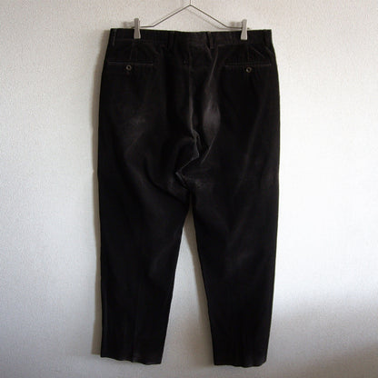 HERMES Brown Corduroy Slacks Pants Size 56