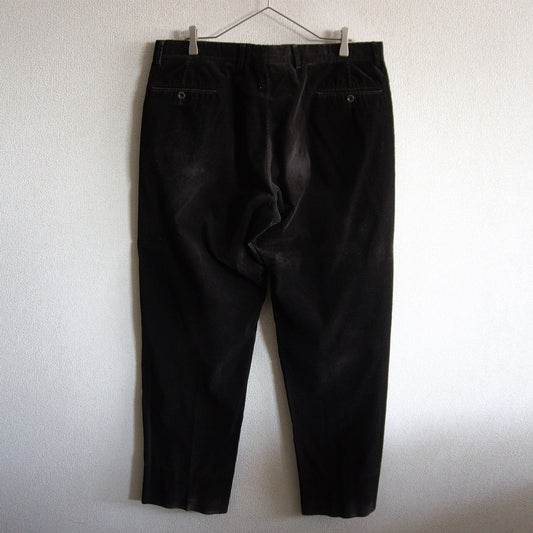 HERMES Brown Corduroy Slacks Pants Size 56