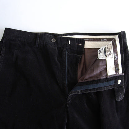 HERMES Brown Corduroy Slacks Pants Size 56