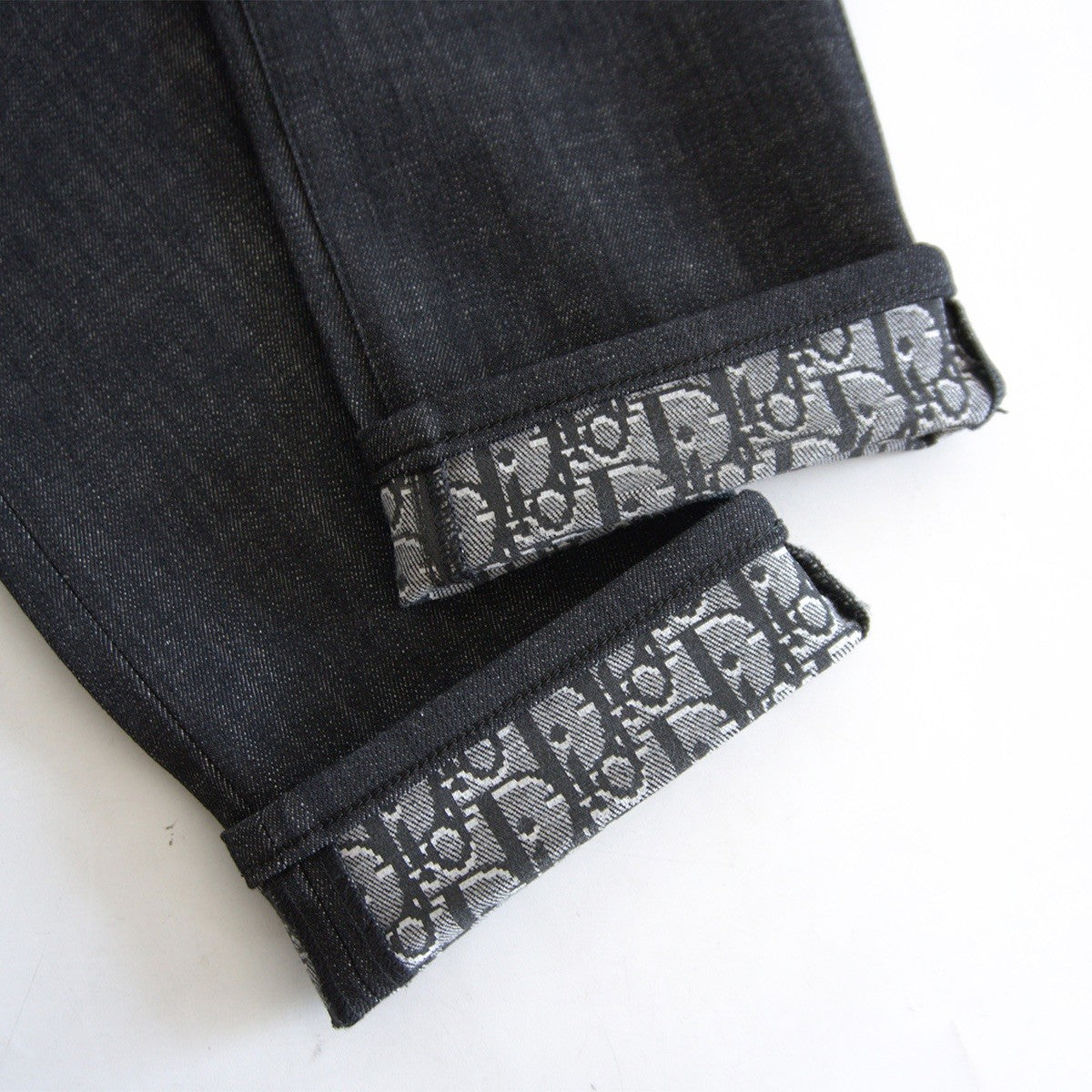 Dior HOMME 22SS Oblique Roll-Up Slim Jeans Size 30