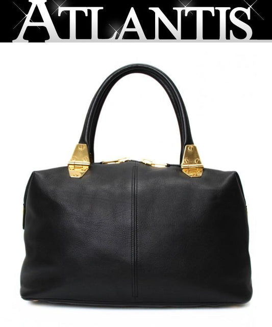 TOM FORD Leather Mini Boston Black GHW
