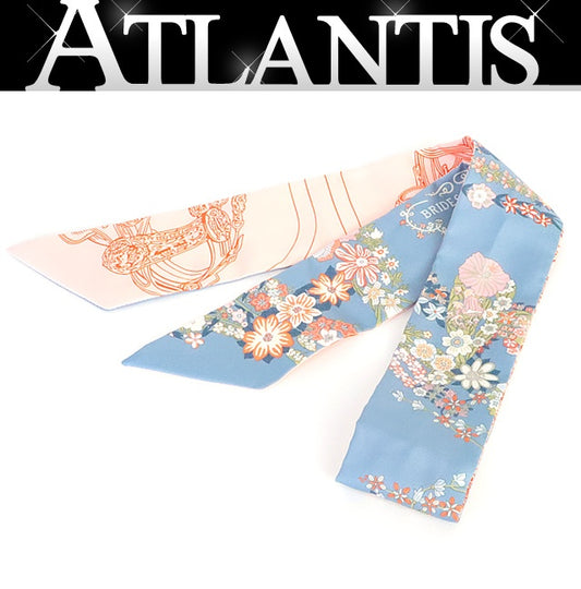 HERMES Twilly "Brides de Scarf Multicolor