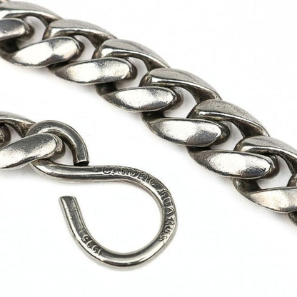 CHROME HEARTS Classic Link 1 Clip Short Wallet Chain Silver