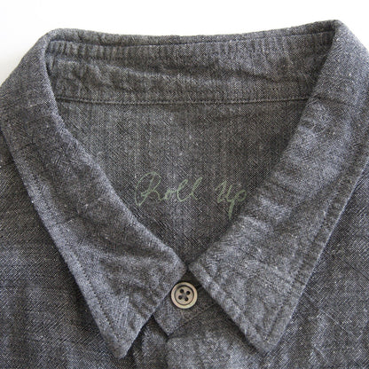 PORTER CLASSIC Roll Up Bamboo Linen Shirt Size XL