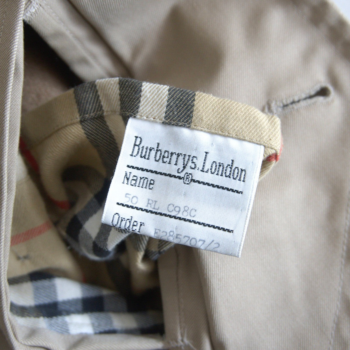 Burberrys 80s/90s Trench 21 Single Sleeve Coat Size L