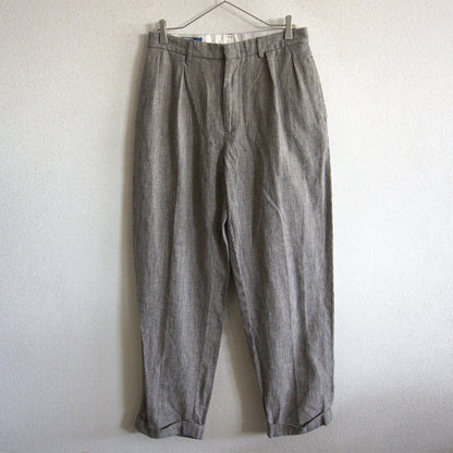 POLO RALPH LAUREN Cotton Linen 2-Tuck Houndstooth Size 32×32