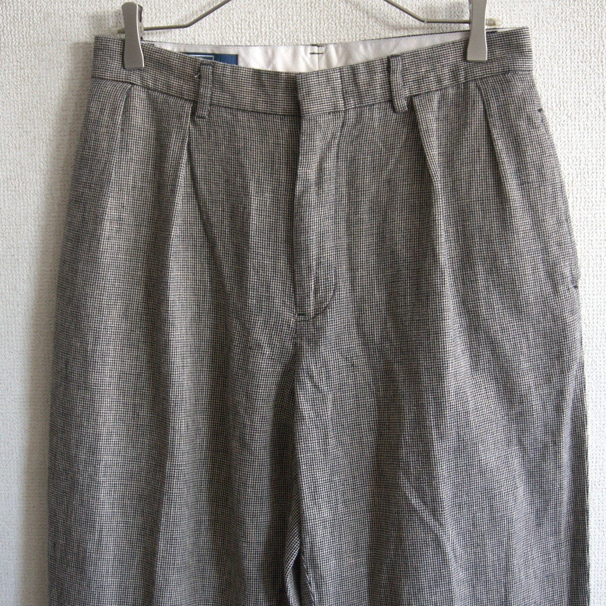 POLO RALPH LAUREN Cotton Linen 2-Tuck Houndstooth Size 32×32