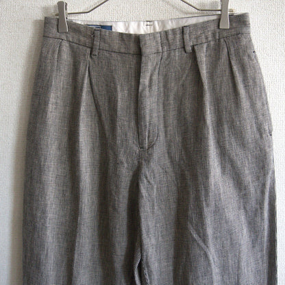 POLO RALPH LAUREN Cotton Linen 2-Tuck Houndstooth Size 32×32