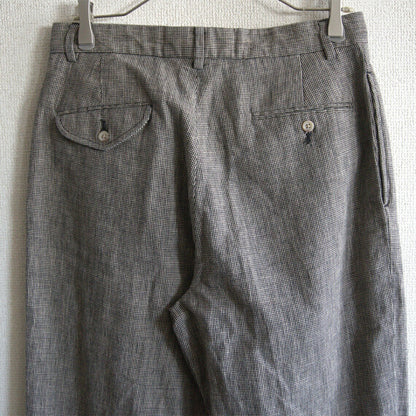 POLO RALPH LAUREN Cotton Linen 2-Tuck Houndstooth Size 32×32