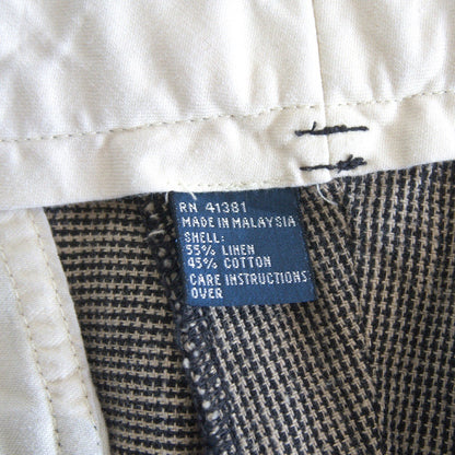 POLO RALPH LAUREN Cotton Linen 2-Tuck Houndstooth Size 32×32