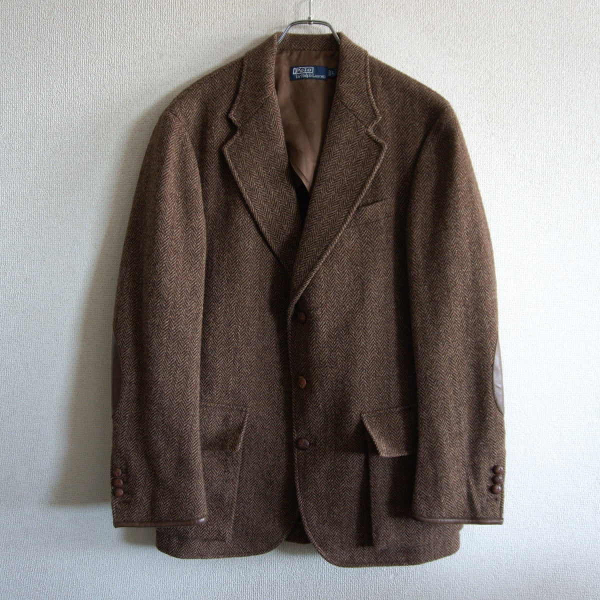 POLO RALPH LAUREN Wool Tweed Elbow Patch Tailored Size L