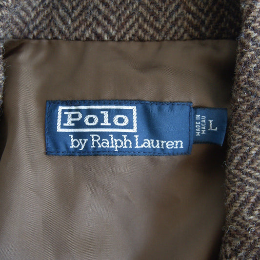 POLO RALPH LAUREN Wool Tweed Elbow Patch Tailored Size L