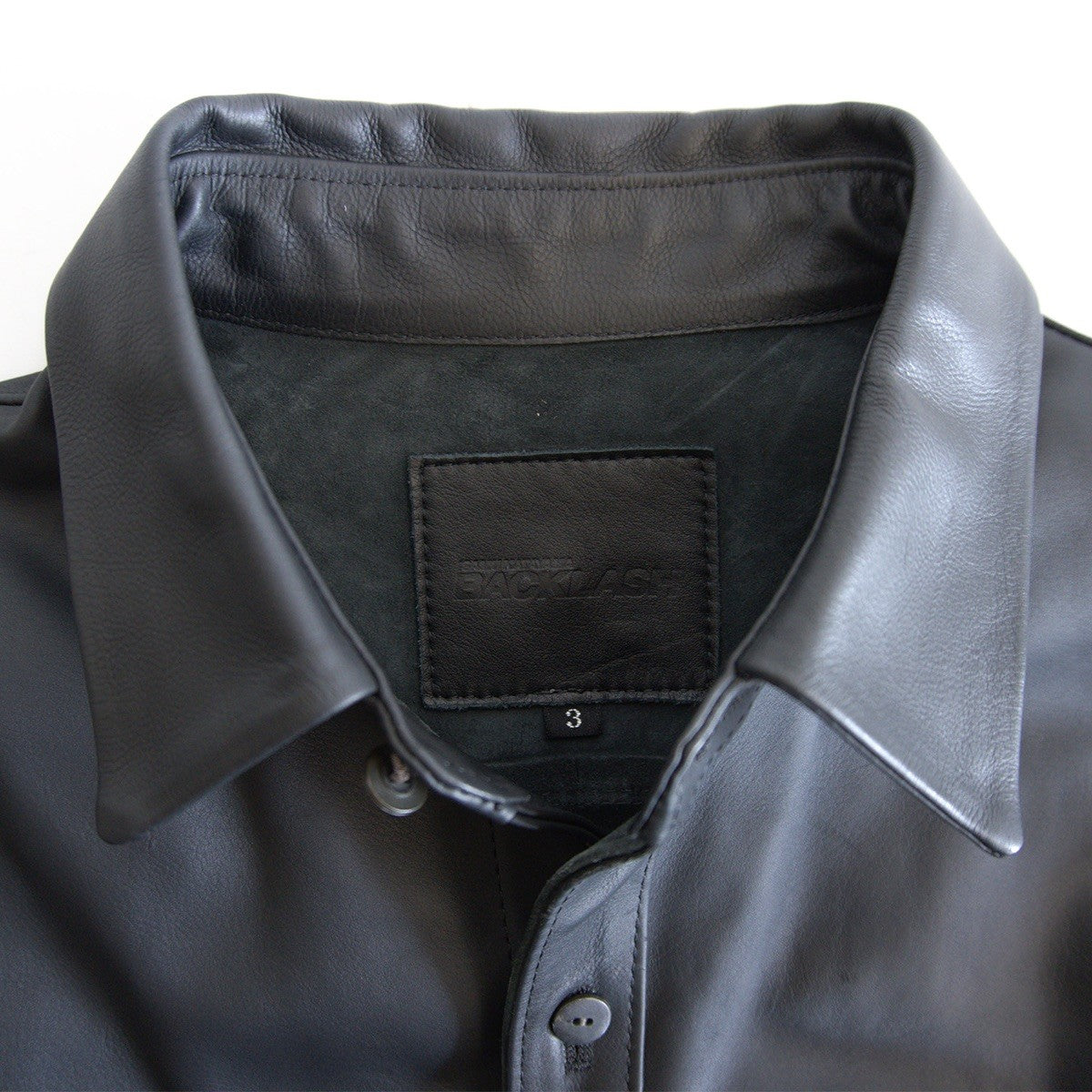 ISAMU KATAYAMA BACKLASH India Calf Leather Shirt Size L