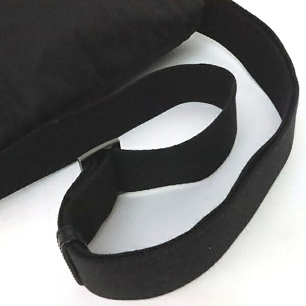 BURBERRY Black Label Check Nylon Canvas Shoulder Bag Black