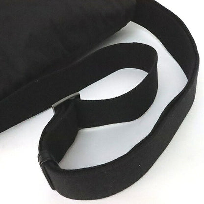BURBERRY Black Label Check Nylon Canvas Shoulder Bag Black
