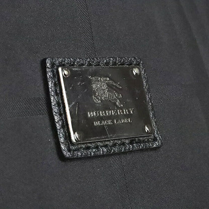 BURBERRY Black Label Check Nylon Canvas Shoulder Bag Black