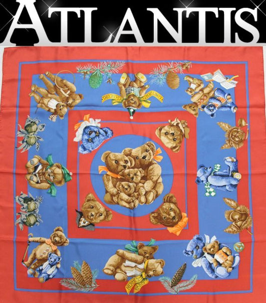 HERMES Carre 90 CONFIDENTS DES Scarf Red