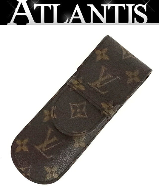 Louis Vuitton Monogram Etui Stylo Pen Case Brown