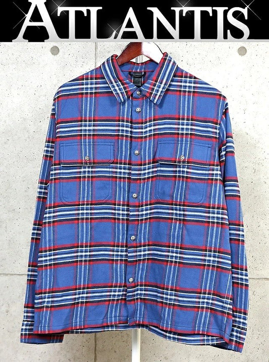 CHROME HEARTS WORK DOG Cross Ball Button Shirt Multi Size L