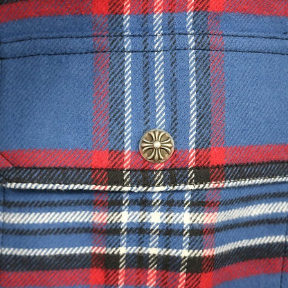 CHROME HEARTS WORK DOG Cross Ball Button Shirt Multi Size L