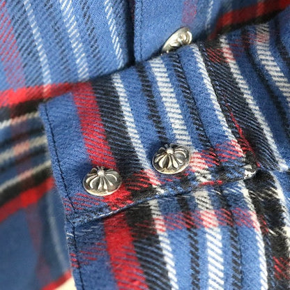 CHROME HEARTS WORK DOG Cross Ball Button Shirt Multi Size L