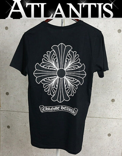 CHROME HEARTS CH Plus Scroll Label T-Shirt Black Size M