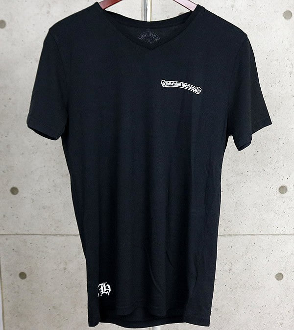 CHROME HEARTS CH Plus Scroll Label T-Shirt Black Size M