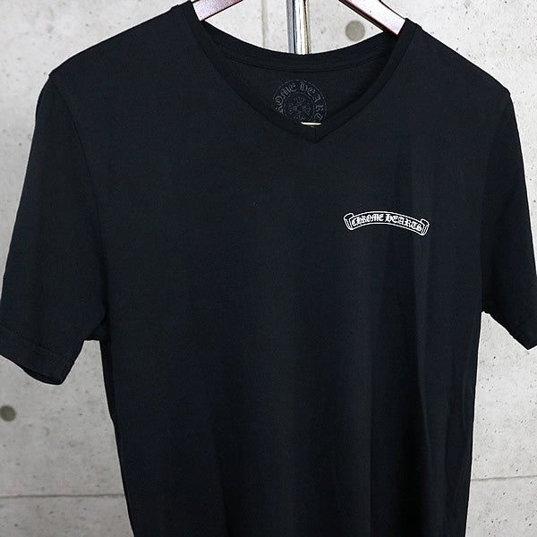 CHROME HEARTS CH Plus Scroll Label T-Shirt Black Size M