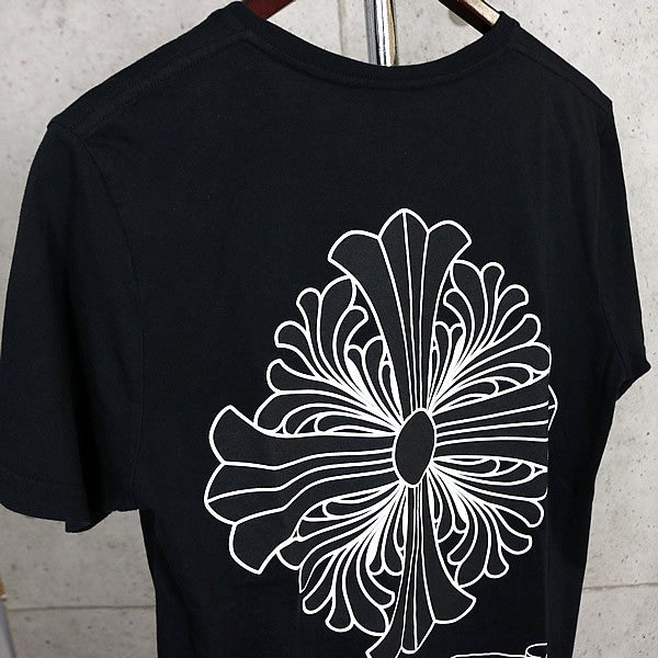 CHROME HEARTS CH Plus Scroll Label T-Shirt Black Size M