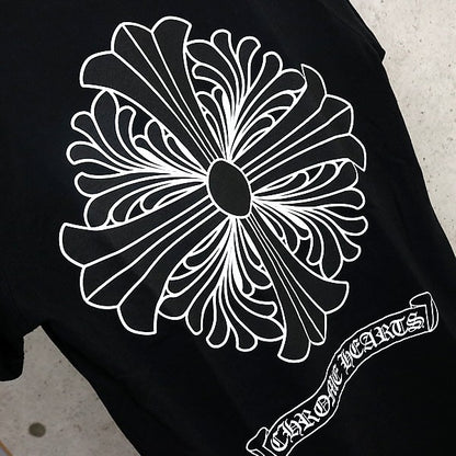 CHROME HEARTS CH Plus Scroll Label T-Shirt Black Size M