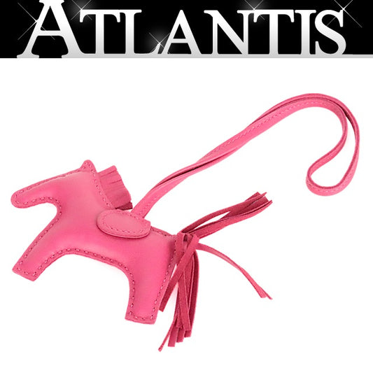 HERMES Rodeo PM Agneau Milo Rose Mexico Charm
