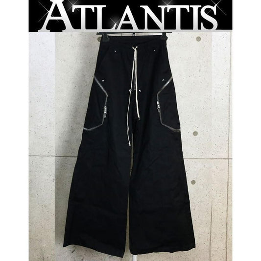 RICK OWENS 26SS Heizer Bela Pants Black Size 46