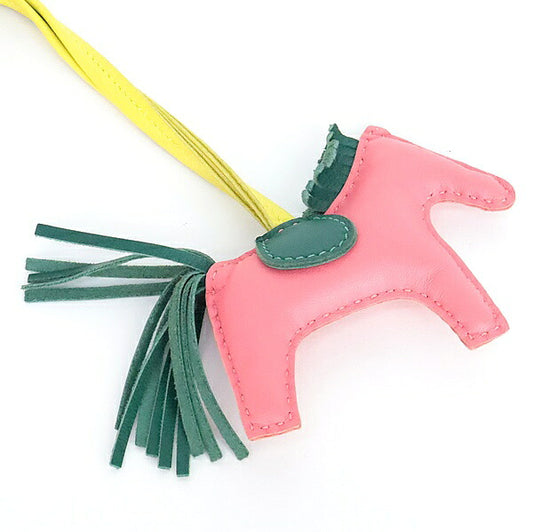 HERMES Rodeo PM Lambskin Bag Charm Multi