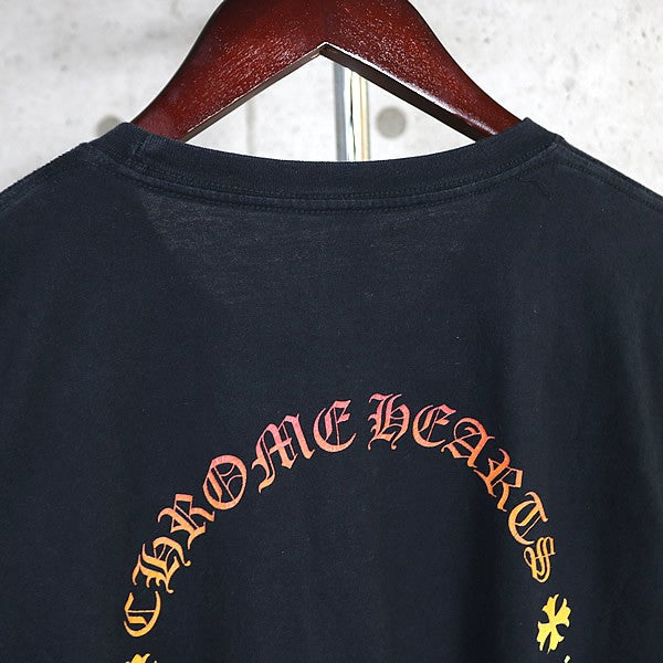 CHROME HEARTS Gradient Circle Logo T-Shirt Black Size L