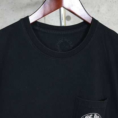 CHROME HEARTS T-Bar Horseshoe Pocket T-Shirt Black Size M