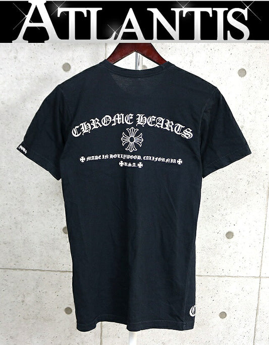CHROME HEARTS CH Plus Arch Logo Pocket T-Shirt Black Size S