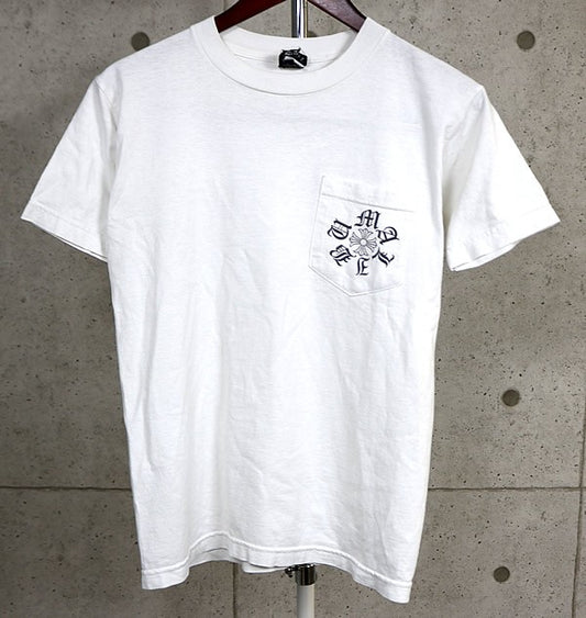 CHROME HEARTS Old Malibu Pocket T-Shirt White Size S