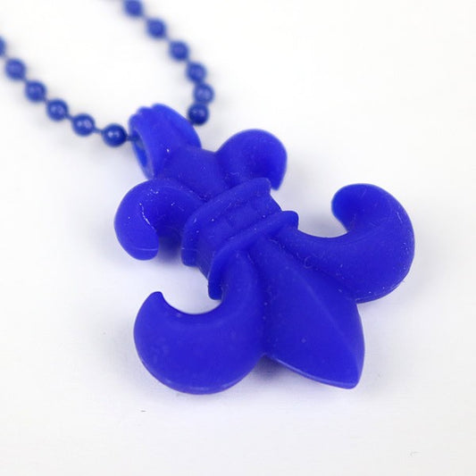 CHROME HEARTS Blue Silicon Rubber BS Flare Necklace