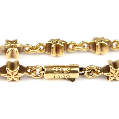 CHROME HEARTS 22K Gold Tiny Star 13-Link Bracelet