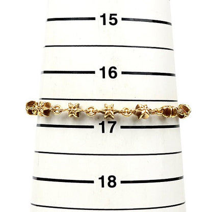 CHROME HEARTS 22K Gold Tiny Star 13-Link Bracelet