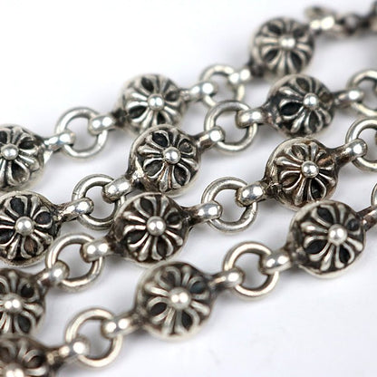 CHROME HEARTS #1 Cross Ball 20 Inch Silver Necklace